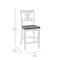Flash Furniture Antique White Wash Solid Wood Counter Stools, 2PK ES-STBN1-24-WH-2-GG - alternate 9